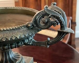 Richard Norton French Bronze and Sienna Marble Tazzas - 2 Available. Photo 3 of 3.