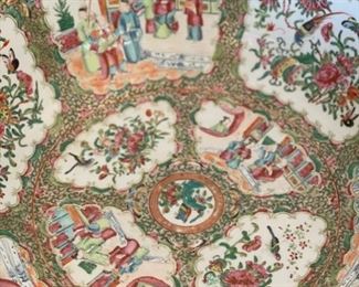 19th Century Famille Rose Bowl. Circa 1850. Measures 16" D. Photo 2 of 3.