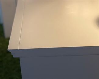 5-Drawer White Bureau. Measures 42" W x 21" D x 37" H. Photo 2 of 2.