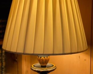 Ebony Crackle Finish Floor Lamp. Measures 65" H. Photo 2 of 4.