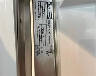 Subzero Model 695 Side-By-Side Refrigerator/Freezer with Ice Dispenser. 48"W. 2006. Photo 2 of 3.