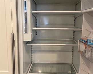 Subzero Model 695 Side-By-Side Refrigerator/Freezer with Ice Dispenser. 48"W. 2006. Photo 2 of 3.