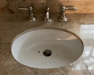 Double Vanity. Measures 105" W x 3' H. Photo 3 of 3.