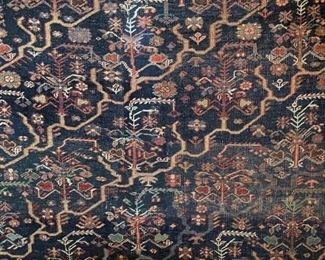 Antique Persian rug, Bidjer. Circa 1900-1910. Measures 5' 9" x 10' 5". Photo 2 of 4.