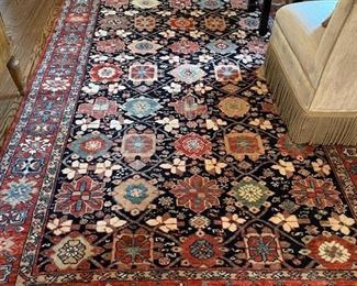 Vintage Persian Rug, Veramin. Measures 5'10" x 13' 3." Photo 1 of 3.