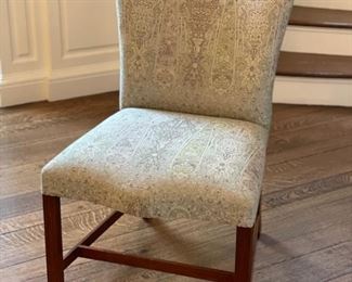 Melrose House Dining Chairs upholstered in Travers "Paisley". 14 available. Photo 1 of 3.