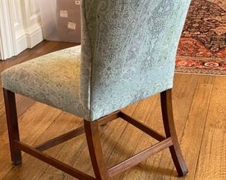 Melrose House Dining Chairs upholstered in Travers "Paisley". 14 available. Photo 2 of 3.