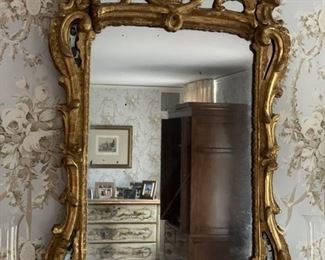 Antique Gilt Mirror. Measures 20" W x 33" H. Photo 1 of 3.