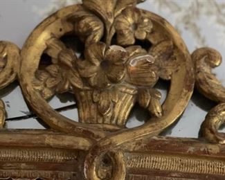 Antique Gilt Mirror. Measures 20" W x 33" H. Photo 2 of 3.