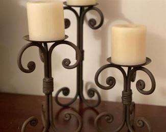 Wrought Iron Candleholder.