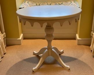 Scallop-Edge Occasional Table.