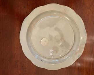 Set of 6 Flow Blue Chinese Plates. Each measures 6"D. Photo 2 of 3.