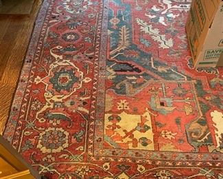 Antique Sarapi (1900s). Measures 11' x 15'. Photo 2 of 3.