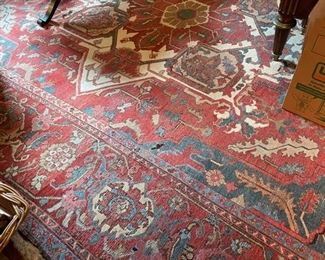 Antique Sarapi (1900s). Measures 11' x 15'. Photo 3 of 3.