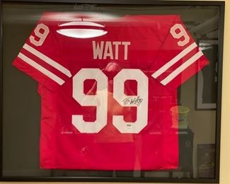 Framed Watt Jersey.