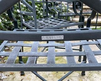 Brown Jordan 48" D Aluminum Table and Chair Set. Photo 3 of 3.