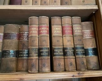 Antique law books.