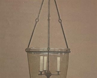 Formations Glass Bell Jar Lantern. Measures 38.5"H x 17.5"D. Two available. Photo 2 of 2.