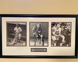 Windy City Hall of Fame Autographs: Ernie Banks, Bobby Hull & Mike Ditka. Photo 1 of 2.
