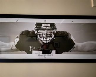 Autographed Brian Urlacher Photograph.