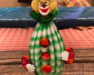 Blown Glass Clown.