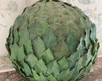 Vintage Pine Rose Leaf Balls - 2 Available.