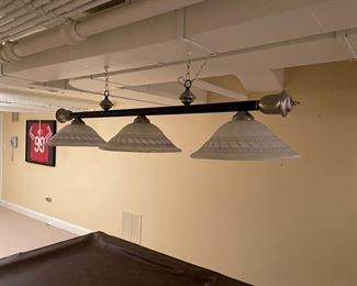Pool Table Chandelier.