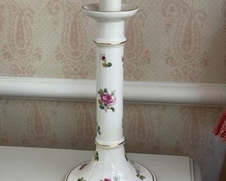 Candlestick Porcelain Table Lamp. Photo 2 of 2.