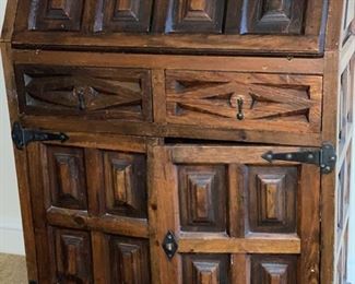 Antique Drop Front Secretary. measures 41" W x 15" D x 31" H. Photo 1 of 2.