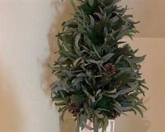 Faux Greenery Topiary.