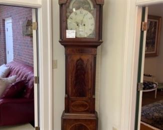 Antique tall case clock signed on face Dudley below Ward     $1,200
