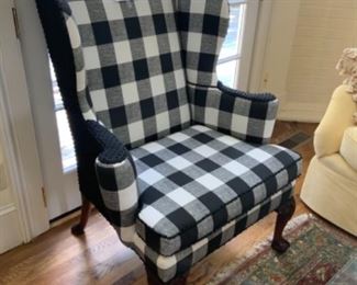 Black & white plaid wingback.   $250