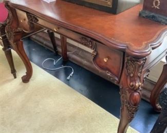Maitland Smith leather top writing desk.    $600