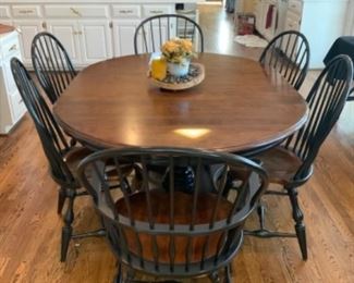 Nichols & Stone dining table w/6 chairs.  $850 set