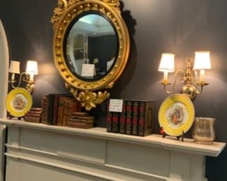 Vintage style Bullseye mirror. $350