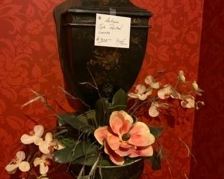 Antique tole painted Lovabo.  $300