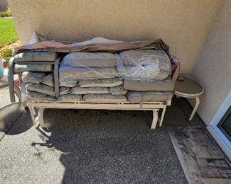 Outdoor rocking couch