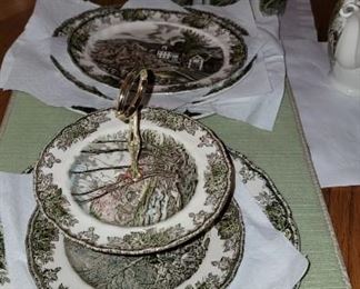 Huge 140 plus pieces of Johnson Bro's The friendly village China set