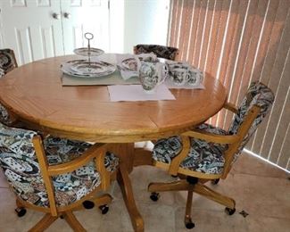 Game/ Card table with 8 chairs