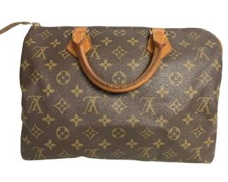 VTG LOUIS VUITTON MONOGRAM CANVAS SPEEDY BAG