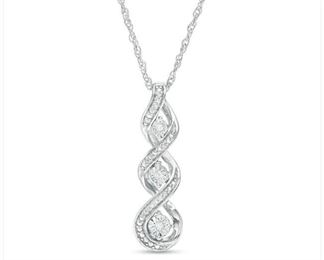 DIAMOND ACCENT STERLING INFINITY PENDANT