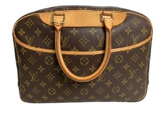 VTG LOUIS VUITTON BROWN MONOGRAM CANVAS DEAUVILLE
