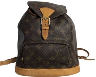 VTG LOUIS VUITTON BROWN MONOGRAM CANVAS MONTSOURIS
