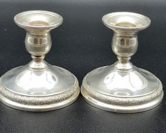 "PRELUDE" INTERNATIONAL STERLING CANDLE HOLDERS