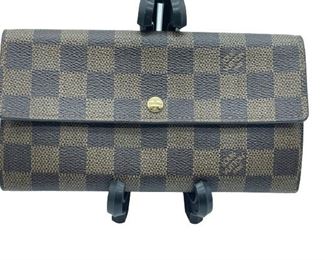 LOUIS VUITTON DAMIER EBENE MONOGRAM SARAH WALLET