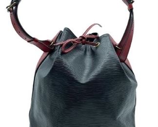 VTG LOUIS VUITTON RED/BLACK EPI NOE SHOULDER BAG