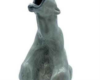 ROYAL COPENHAGEN PORCELAIN POLAR BEAR STATUE 13"