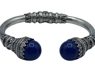 STERLING & BLUE LAPIS DAVID URMAN STYLE BRACELET