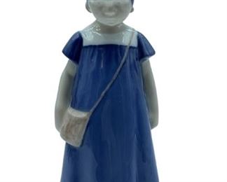 B&G COPENHAGEN ELSE IN BLUE DRESS FIGURINE 1574 7"
