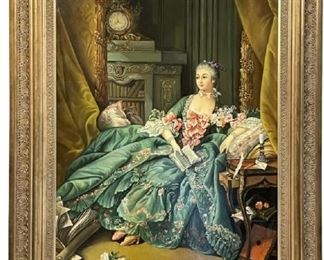 VERNO OLD WORLD MASTER OIL PAINTING 52"